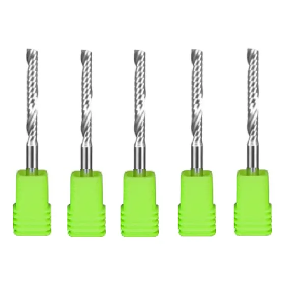 5x Fresas Cnc Router Helicoidal Um Corte Classe Aa Usinagem