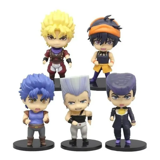 Kit 5 Action Figure Jojos Bizarre Jotaro Dio Jonathan Jean