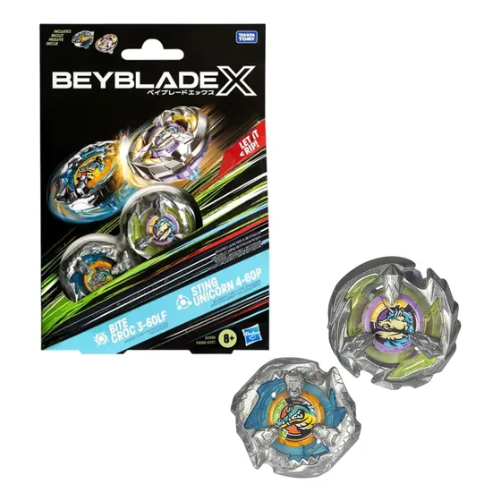 Trompo Lanzador Beyblade X X2 Turbo Hasbro Para Niños Febo
