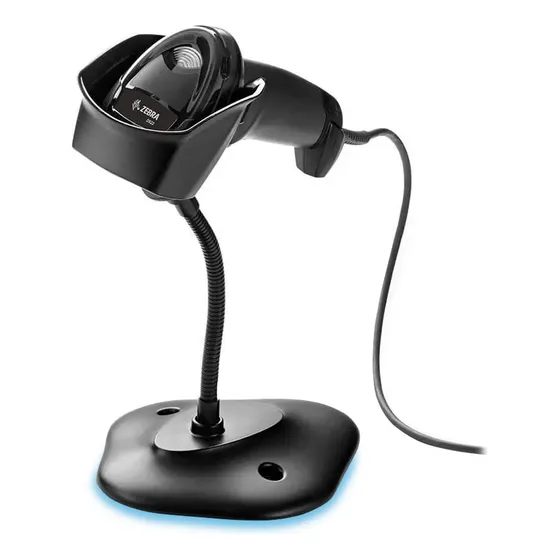 Leitor Código De Barras Zebra Ds2208 Imager 2d Com Suporte Cor Twilight black Tipo de conector do cabo USB/RS-232/RS-485/KW 4.5V - 5.5V