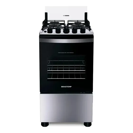 Fogão Brastemp 4 Bocas Inox Bfo4nbr - Bivolt