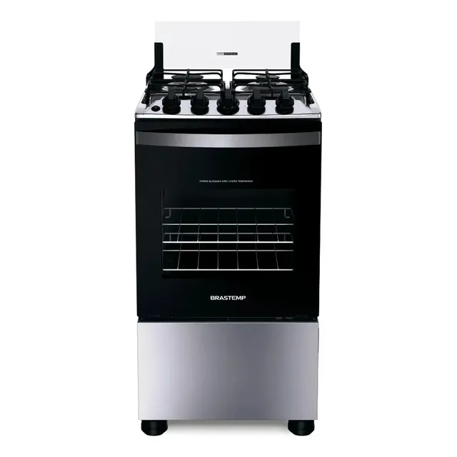 Fogão Brastemp 4 Bocas Inox Bfo4nbr - Bivolt