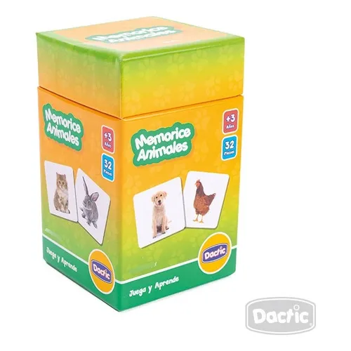 Juego De Mesa Memorice Animales - Dactic Memoria