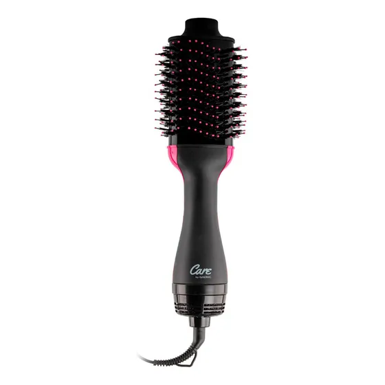 Cepillo Voluminizador Care By Gadnic S1200 PRO Eléctrico Secador De Pelo Color Negro/Rosa