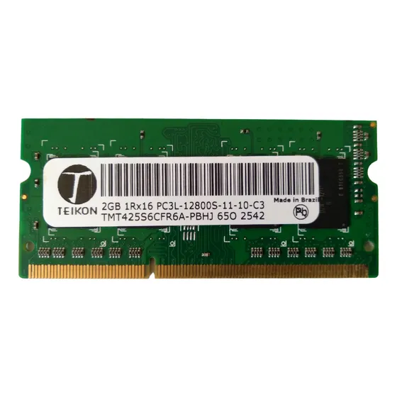 Memória Ddr3l 12800s Nova Notebook Teikon 2gb