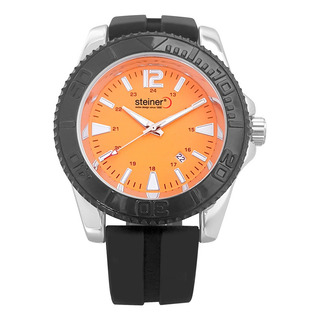 Reloj Steiner Extensible Silicón Con Fechador 3atm Hombre Reloj Steiner Extensible Silicón Con Fechador 3atm Hombre