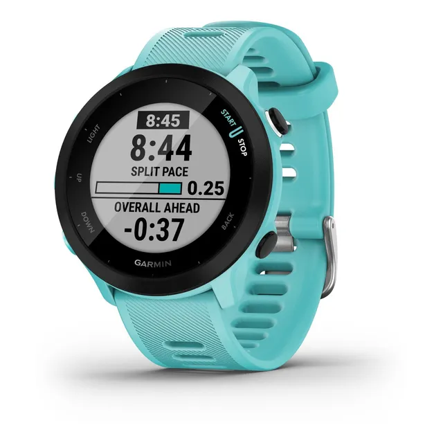 Reloj Smartwatch Forerunner 55 Running Garmin Pulsometro Gps Color de la caja Aqua Color de la malla Aqua Color del bisel Negro