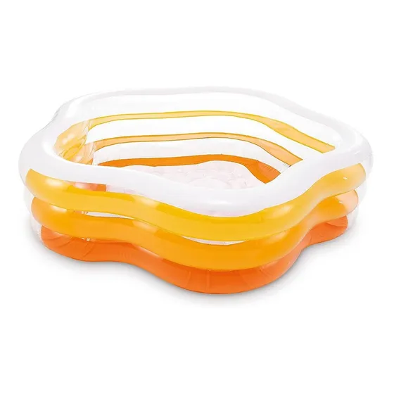 Piscina inflable estrella Intex 56495 Liso 460L naranja caja