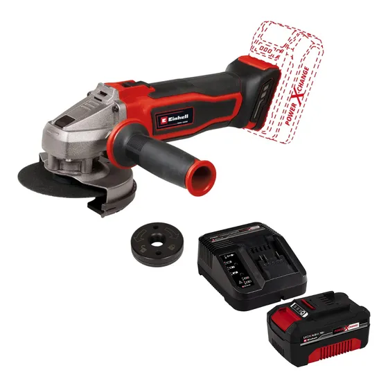 Esmeril Angular 41/2  + Cargador Y Batería 4.0ah 18v Einhell