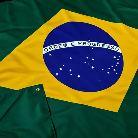 Bandeira Do Brasil Dupla Face 3 Panos 192x135cm Com 4 Ilhós Brasil