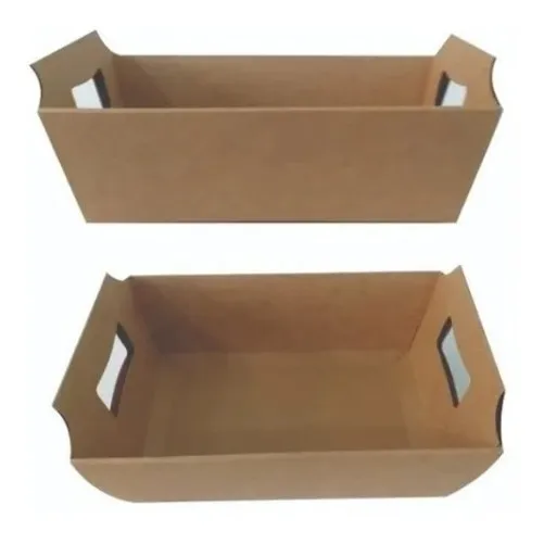 Cesta P/ Café Da Manhã 18x13,5x7,5 C/ 10 Und Kraft/branca