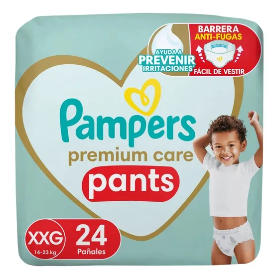Pañales Pants Pampers Premium Care XXG 24 unidades