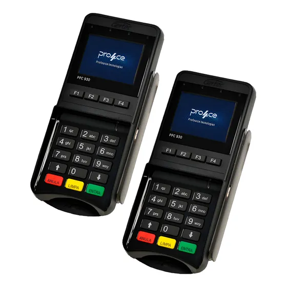 Leitor Pin Pad Gertec Ppc 930 Kit 02 Unidades (ger03)