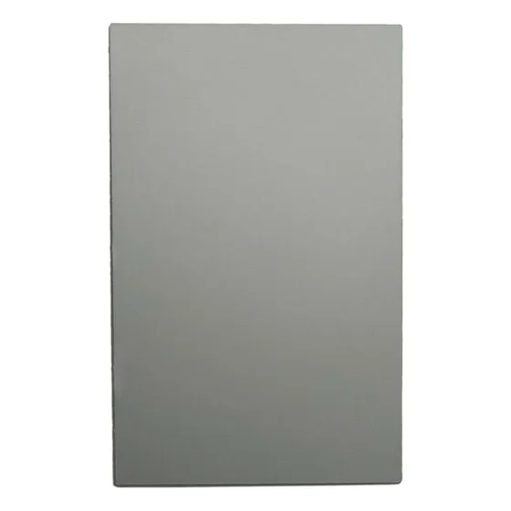 Placa Luxury De Tapa Ciega Color Gris Oxford