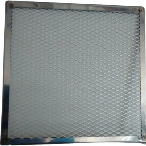 Forma Telada De Pizza Quadrada 30x30 Aluminio Borda Inox