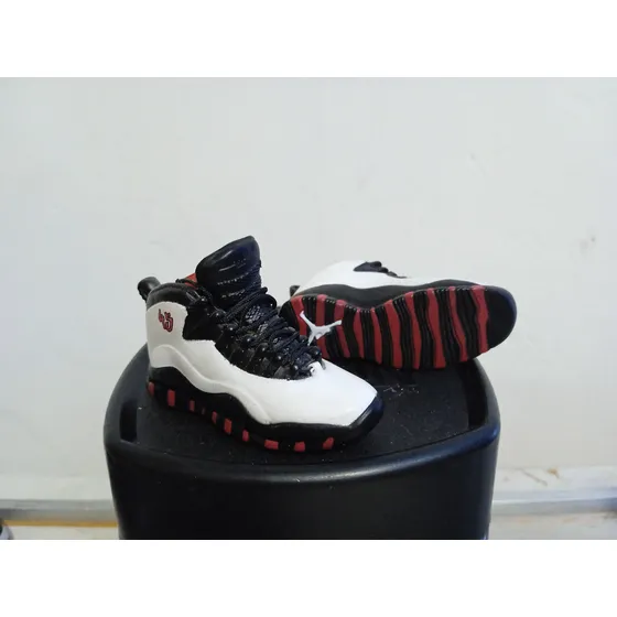 Tenis Air Diez Michael Jordan 10 Par Miniatura Llavero De Colección Basquetbol Sneakers