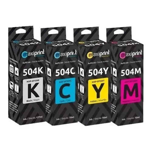 Tinta Epson 504 Maxiprint Kit 4 Colores