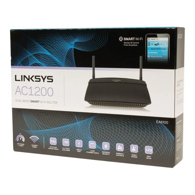 Router Linksys Ea6100 Ac1200 Dual Band Wifi Tranza