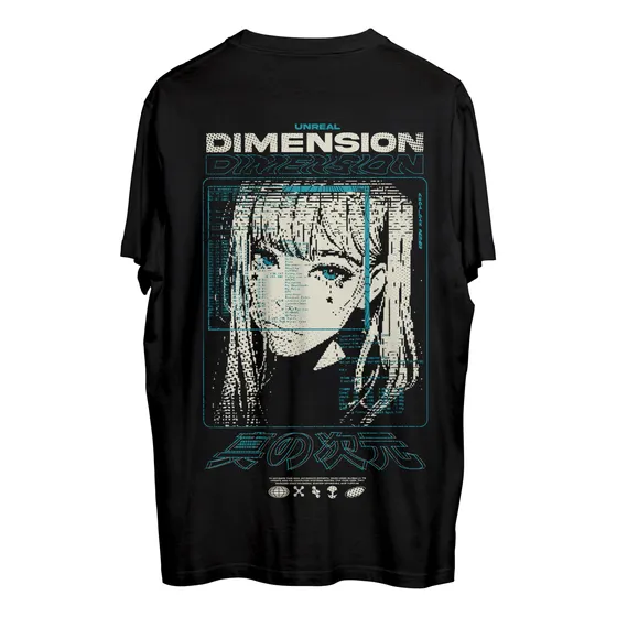 Remera Unreal Dimension Aesthetic Alternative Y2k Gfzn