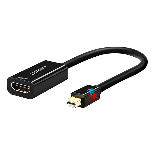 Adaptador Ugreen 40360 4k Mini Displayport A Hdmi Color Negro