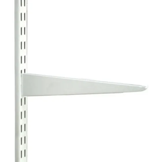 Ménsula 27cm Para Riel Doble Reforzado - X20 Und - Blancas