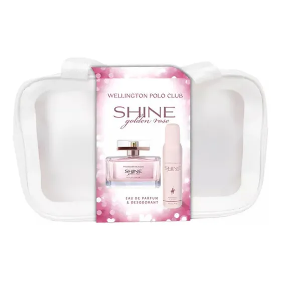 Perfume Wellington Shine Golden Rose + Deo Neceser De Volumen De La Unidad 100 Ml