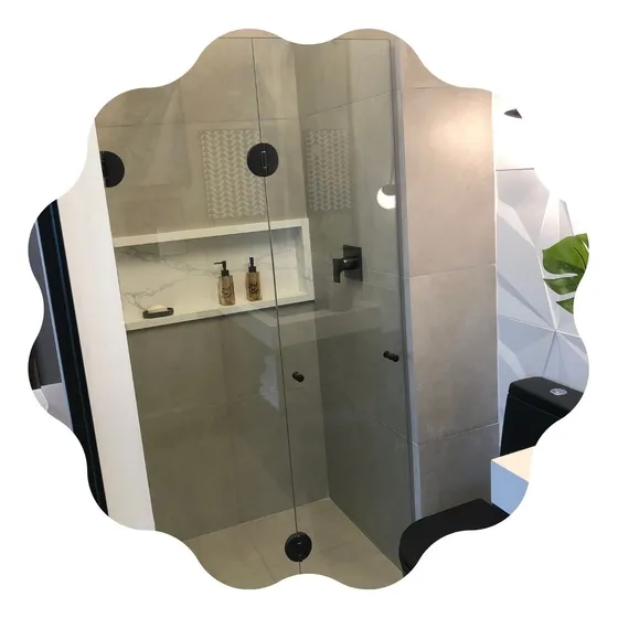 Kit Box Banheiro Porta Flex Articulado, 1,20x2m Ideia Glass