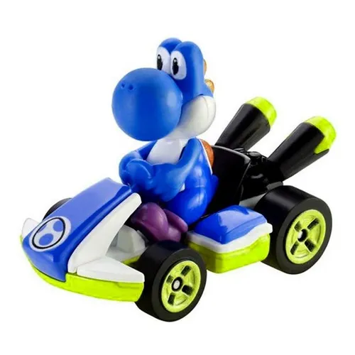 Carrito Hot Wheels Mario Kart Yoshi Standard Blue Grn23 Azul