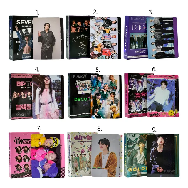 K-pop Caja 55 Cartas Fotográficas Bts Black Pink Twice 