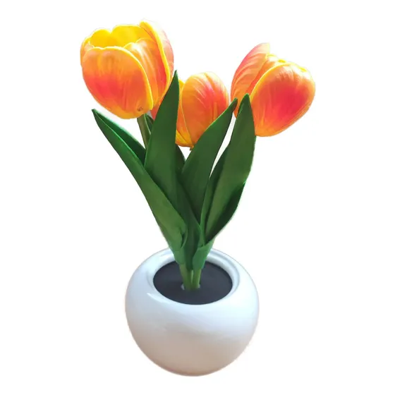 Luminária De Mesa Decorativa Formato Tulipa