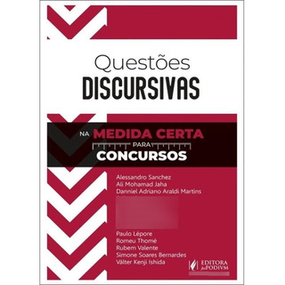 Questões Discursivas Na Medida Certa Para Concursos - 2025 Capa Comum - Juspodivm ; 1a Edição Questões Discursivas Na Medida Certa Para Concursos - 2025 Capa Comum - Juspodivm ; 1a Edição