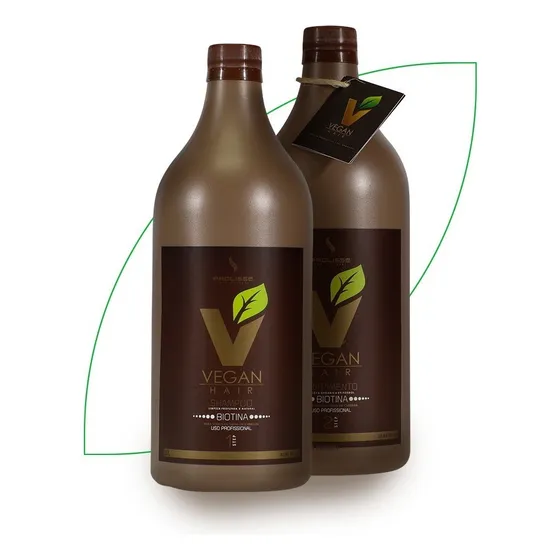 Escova De Biotina 100% Orgânica Vegan Hair S/ Formol - 2x1l
