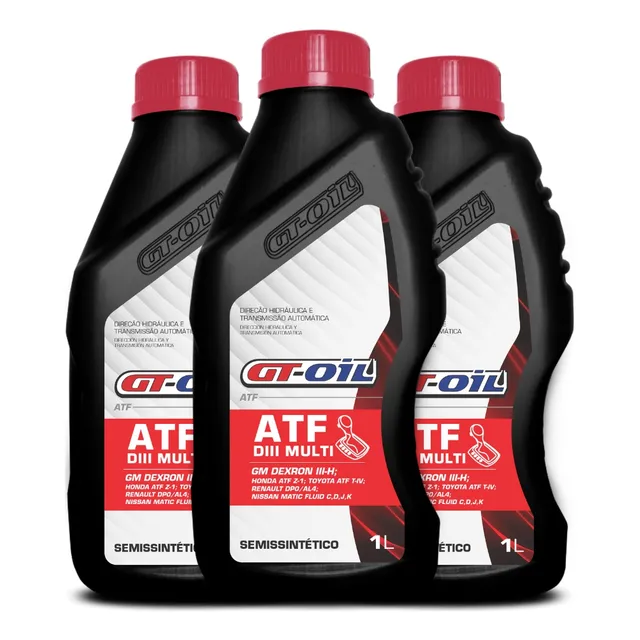 Kit 3 Óleo De Cambio Automático Atf Dexron 3 Multi gt oil