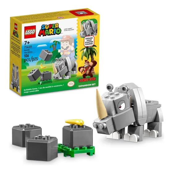 Lego Super Mario Rambi El Set De Expansión De Rinocerontes 7