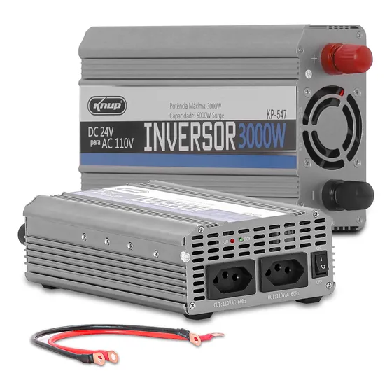 Inversor Tensão 24v 110v 3000w Transformador Kp547 Conversor