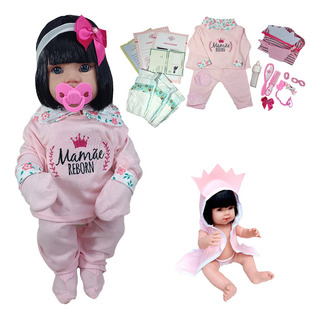 Boneca BebĂȘ Reborn Cabelos Pretos K31pmsp MamĂŁe Reborn Boneca BebĂȘ Reborn Cabelos Pretos K31pmsp MamĂŁe Reborn