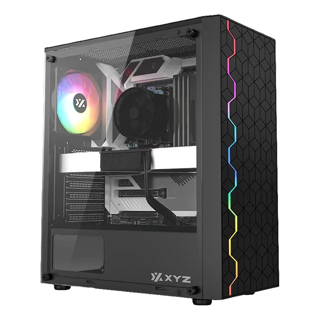 Gabinete Gamer Xyz Portal 100 A-rgb Gamer Vidrio Templado