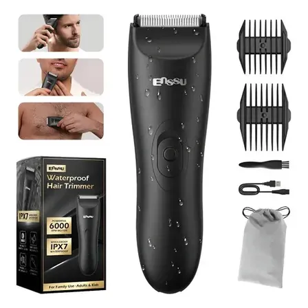 Enssu Aparador De Pelos Corporais Para Homens Cor Preto
