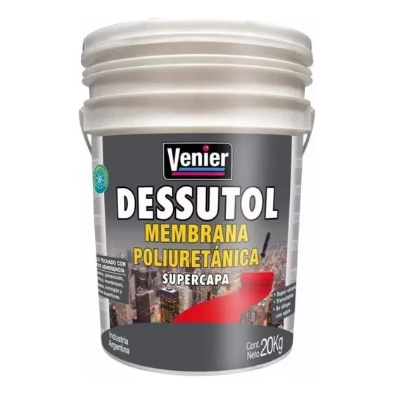 Membrana Liquida Con Poliuretano Dessutol 20kg Colores.