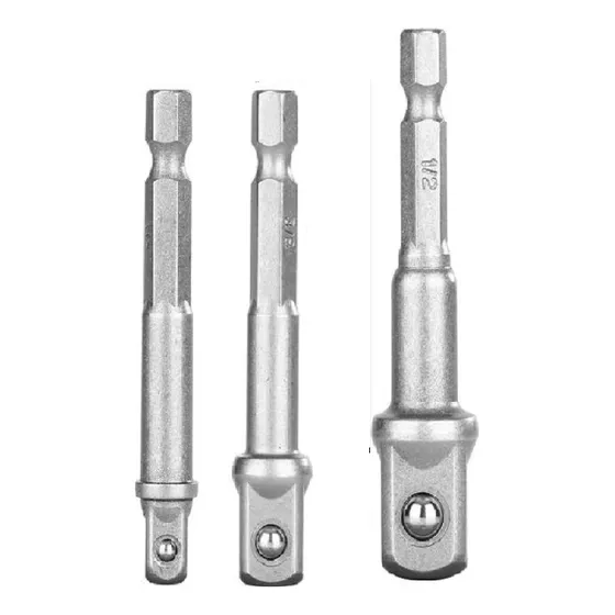 Kit De Adaptadores De Dados Para Taladro 3pzs 1/4 3/8 1/2