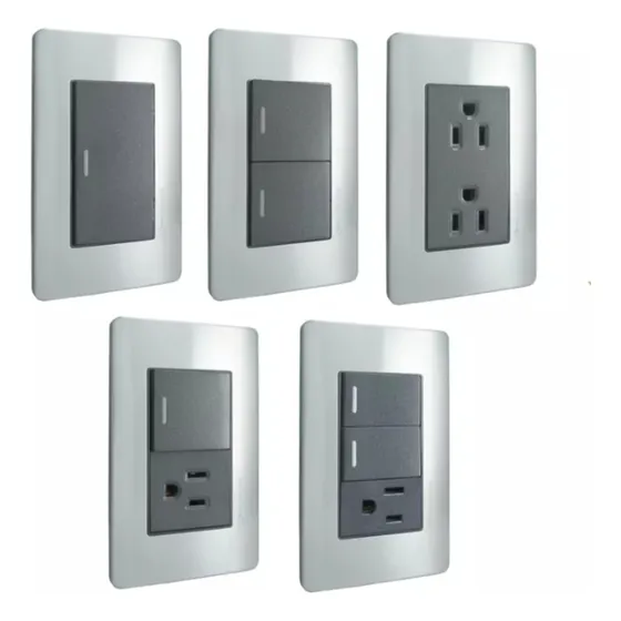 Apagadores Y Contactos, Placa Acero Inoxidable A5