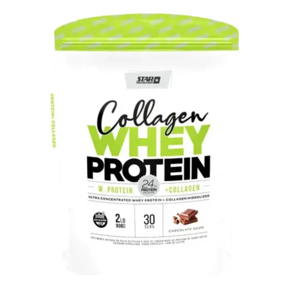 Collagen Whey Protein 2 Lb (prote + Colageno)- Star Nutrition Sabor Chocolate