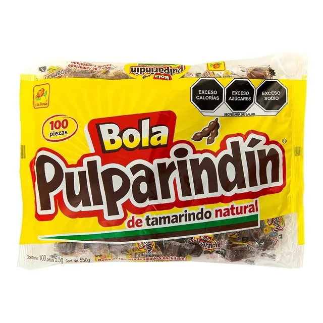 Pulparindin Bola Dulces De Tamarindo Enchilados 100 Pz