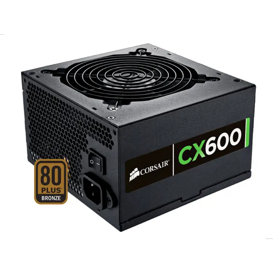 Fuente De Poder Certificada Corsair Cx600 80plus Bronze 600w