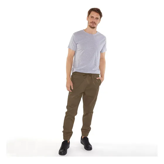 Pantalon Jogger De Gabardina