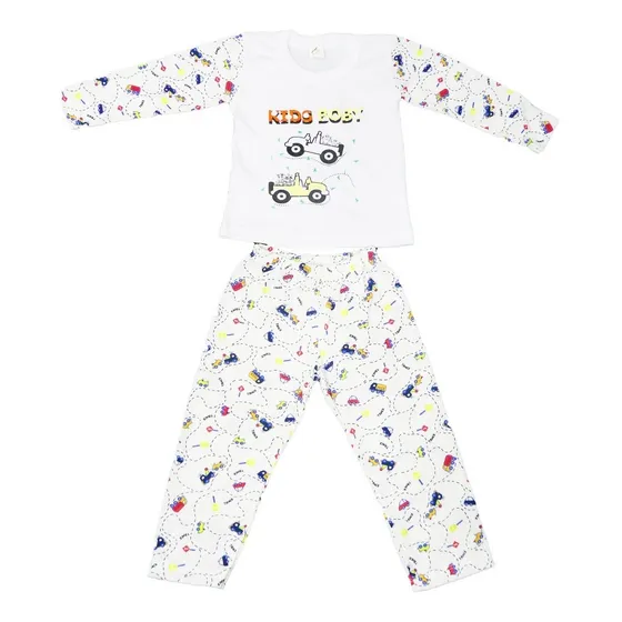 Pijama De Niño 2 Piezas Marga Larga Estampado Turpialito 