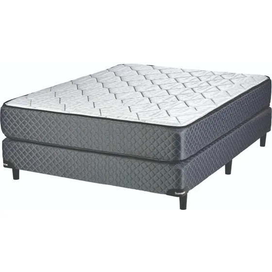 Colchon Y Somier Suavestar Centuria 140x190 Espuma 35kg*