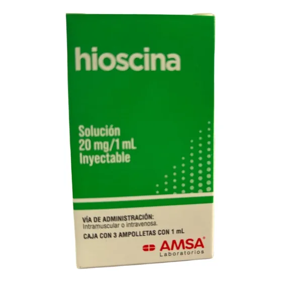 Hioscina Caja Con 3 Ampolletas Con 1 Ml