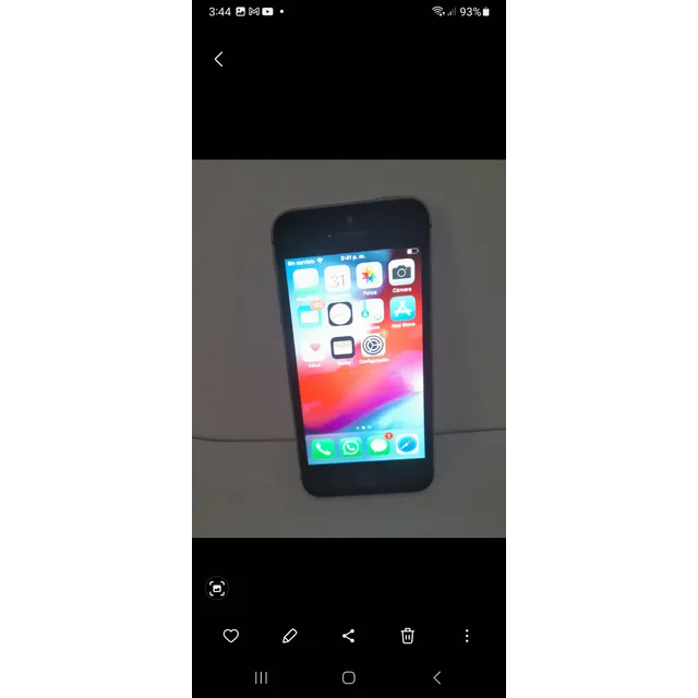 Celular iPhone 5s, 16gb, Color Plateado, Usado