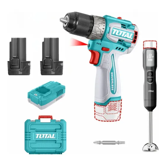 Combo Taladro 16v + Batidora De Mano 2x2.0ah + Maletin Indis
